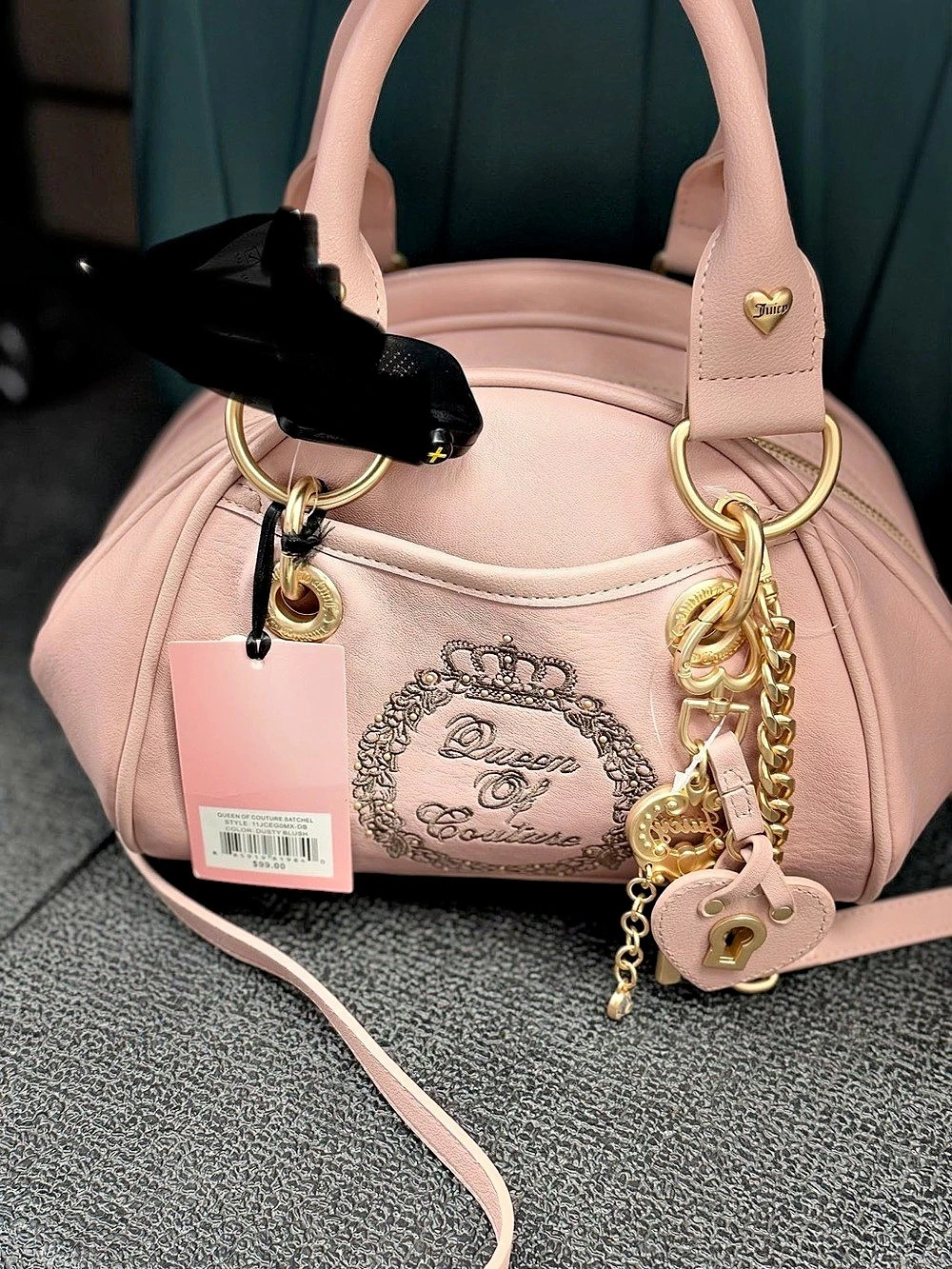 Kathy Van Zeeland Queen of Couture Satchel in Pink NWT